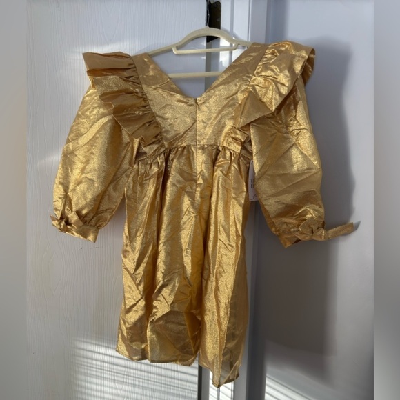 Free People x Selva Negra Atomo Azteca Gold Mini Dress - Picture 4 of 7